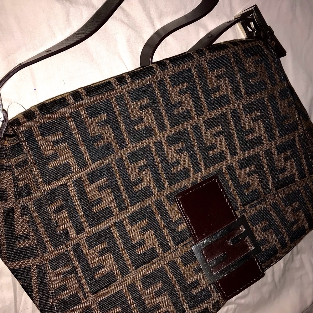 Authentic Vintage Brown Fendi Pattern Fendi